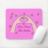 Liefde voor de Girlies Mousepad Muismat (Met muis)