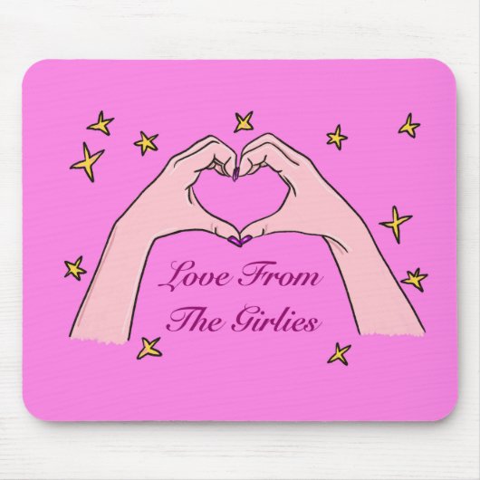 Liefde voor de Girlies Mousepad Muismat (Voorkant)