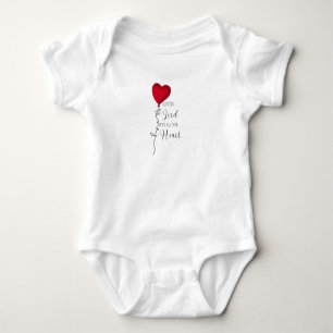 Liefde voor de Heer & Hartballon Romper