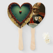 Liefde voor de kat handwaaier (Voorkant en achterkant)