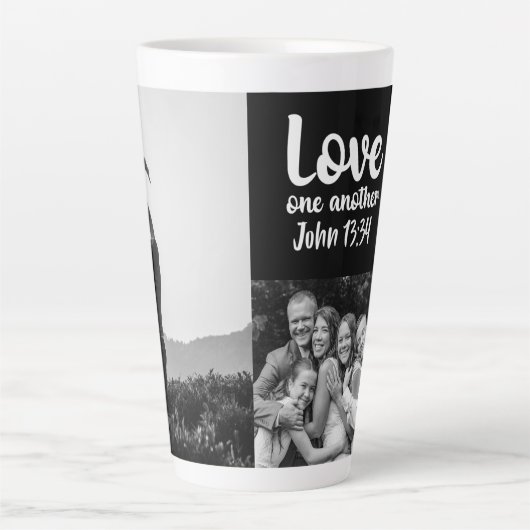 Liefde voor een andere John 13:34 Persoonlijke Lat Latte Mok (Voorkant)