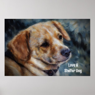 Liefde Voor Een Asielhond Kunstposter Poster