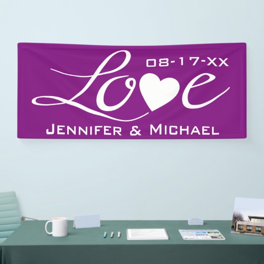 liefde voor een hart spandoek (Beurs)