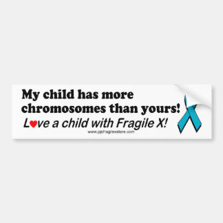 Liefde voor een kind bumpersticker