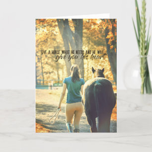 LIEFDE VOOR EEN PONY WENSKAART BEDANKKAART