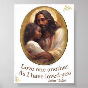Liefde voor elkaar Christelijke Bijbelvers Poster