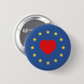 liefde voor eu - badge ronde button 5,7 cm (Voorkant /achterkant)