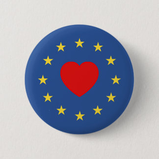 liefde voor eu - badge ronde button 5,7 cm