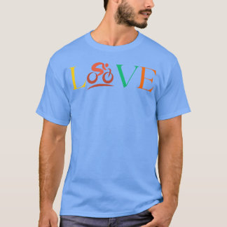 Liefde voor fietsen grappig t-shirt