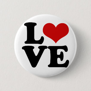 Liefde voor geliefden en Valentijnsdag Design nieu Ronde Button 5,7 Cm