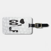 Liefde voor Golf Bagagelabel (Voorkant horizontaal)