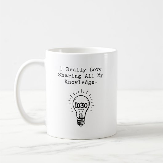 Liefde voor het delen van mijn kennis Wiskundelera Koffiemok (Links)