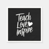 Liefde voor het onderwijs inspireren cadeau voor l servet (Voorkant)