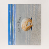 Liefde voor het strand! Liefde voor Shell op het Legpuzzel (Verticaal)