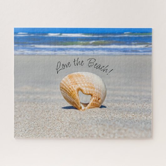 Liefde voor het strand! Liefde voor Shell op het Legpuzzel (Horizontaal)