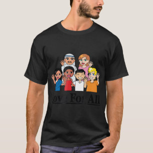 liefde voor iedereen - multiculturele rasseneenhei t-shirt