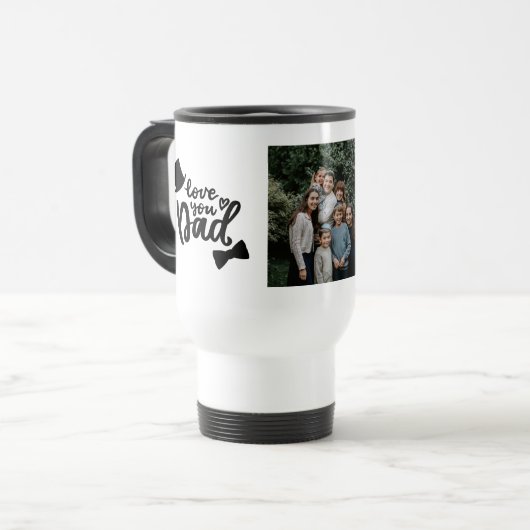 Liefde voor je vader - Manuscript Photo Vaderdag O Reisbeker (Voorkant links)