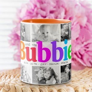 Liefde voor jou Bubbie Multikleur Moderne collage Tweekleurige Koffiemok