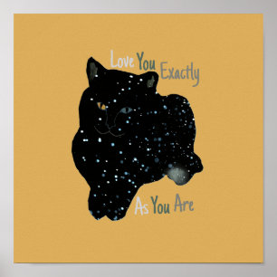 Liefde voor jou kat thema poster