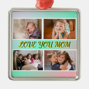 Liefde voor jou, mama, aandenken metalen ornament