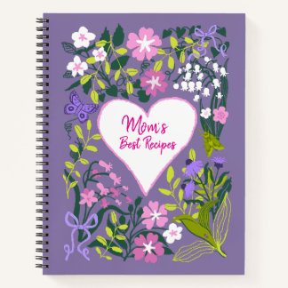 Liefde voor jou mama botanisch leuk receptenboek notitieboek