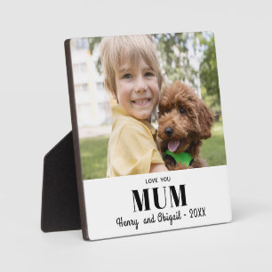 Liefde voor jou, mama, foto familie modern aandenk fotoplaat