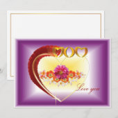 Liefde voor jou mama gelukkig moederdag kaart (Voorkant / Achterkant)