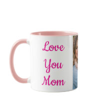 Liefde voor jou, mama gepersonaliseerde fotomok |