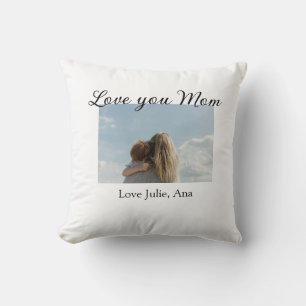 liefde voor jou mama moedersdag foto naam eenvoudi kussen