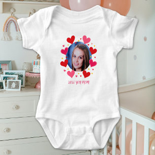 Liefde voor jou Mama Papa Liefde Hartjes Aangepast Romper