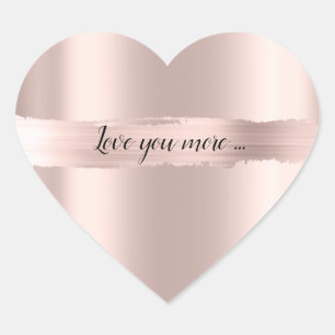 Liefde Voor Jou Meer Dan Jouw Naam Roze Gouden Sti Hart Sticker