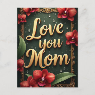 Liefde voor jou Moeder Bloemrijke Lijst Moederdag Briefkaart