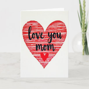 Liefde voor jou Moeder Kunst Hart Kaart
