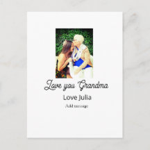Liefde voor jou Oma foto naam liefdesbericht klein