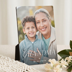 Liefde voor jou oma kleinkind foto aandenken cadea fotoplaat