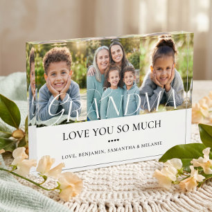 Liefde voor jou oma kleinkinderen foto collage aan