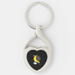 Liefde voor jou tot de maan en terug Deel je liefd Sleutelhanger