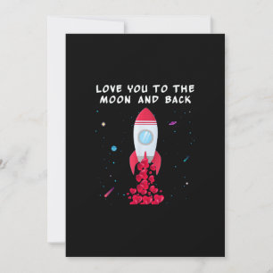 Liefde voor jou tot de maan en terug valentijns st feestdagenkaart