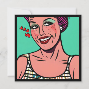 Liefde voor jou xoxo Retro Pop Art Kaart