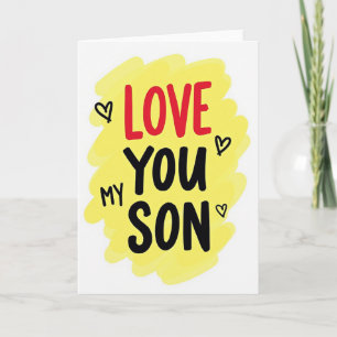 Liefde voor jou, zoon grafische kaart