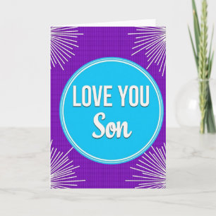 Liefde voor jou, zoon speciale kaart