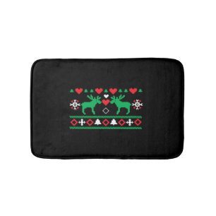 liefde voor Kerstmis Ugly Badmat