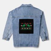 liefde voor Kerstmis Ugly Denim Jacket (Achterkant)