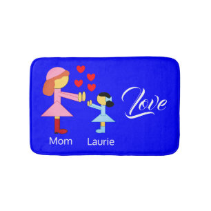 Liefde voor kinderen: blauw badmat