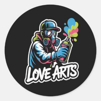 Liefde voor KUNST Ronde Sticker