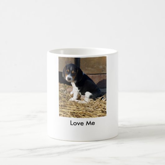 Liefde voor mij - Cute Beagle Puppy Snoopy Koffiemok (Center)