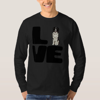 Liefde Voor Mijn Border Collie Hond T-shirt