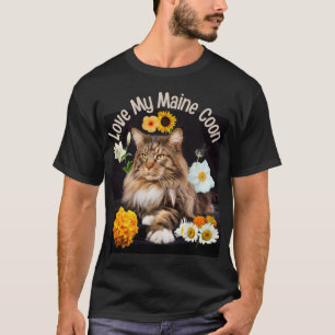 Liefde Voor Mijn Maine Coon Kat Fokker Ontwerp T-shirt