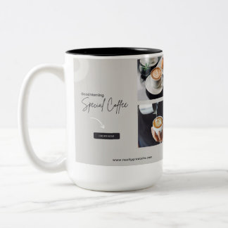 Liefde voor mijn winkel  tweekleurige koffiemok