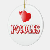 Liefde voor naalden keramisch ornament (Links)